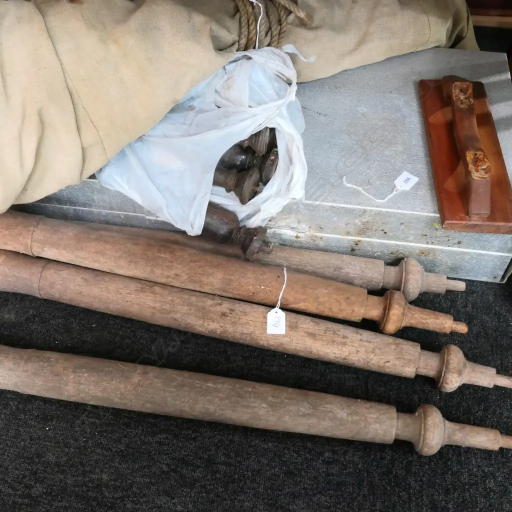 METAL FOLDING PICNIC TABLE, TURNED WOOD TABLE LEGS & CANVAS HAMMOCK ROYAL NAVY ISSUE WW1 Image 1++