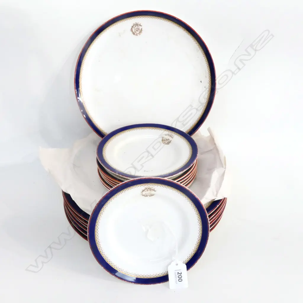 SEL OF ROYAL WORCESTER A.R.C. MONOGRAMMED CHINA TABLEWARE Image 1++
