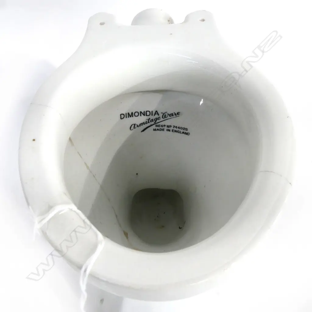 2 TRAVELLER'S SAMPLE ARMITAGE TOILET PAN & PEDESTAL BASIN (AF) H.130mm Image 1++