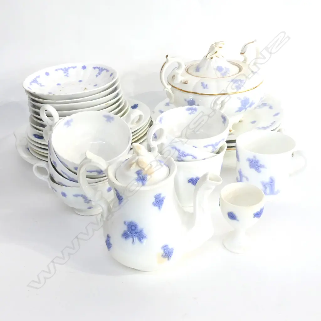 SEL OF 19tHC BLUE & WHITE (CHELSEA BLUE) CHINA Image 1++