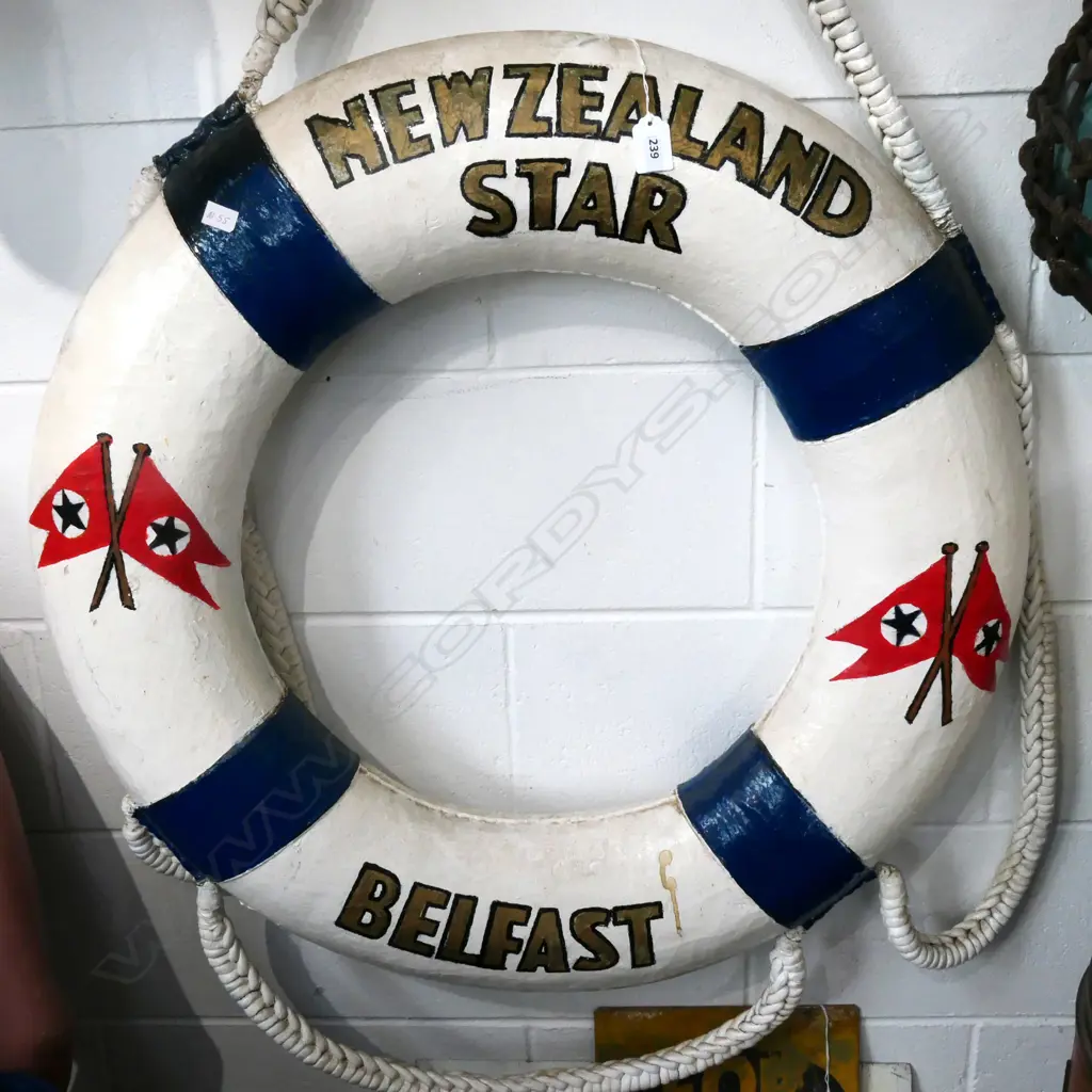 (M55) NEW ZEALAND STAR BELFAST LIFE PRESERVER Image 1++