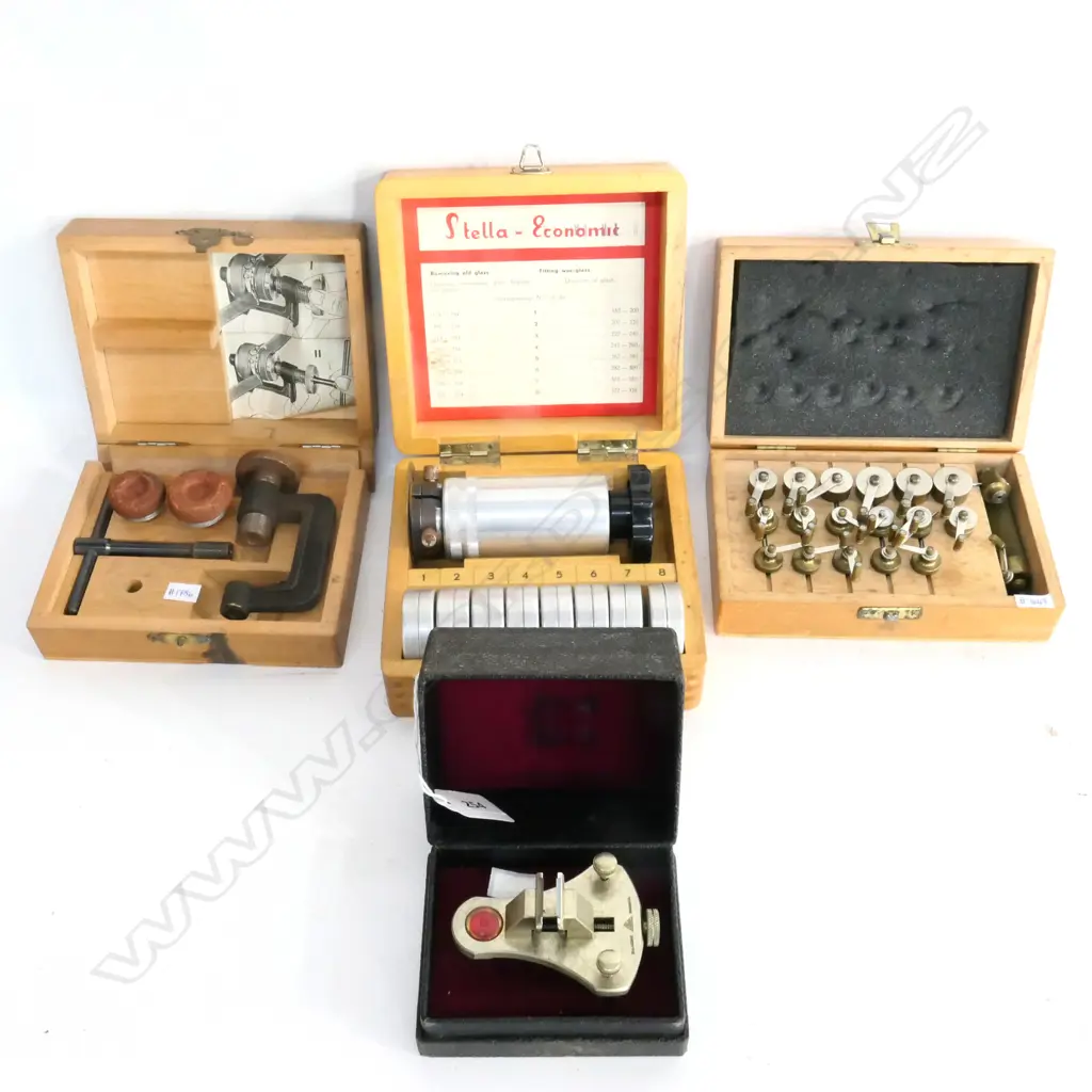 4 CASED SETS WATCHMAKER'S TOOLS Image 1++