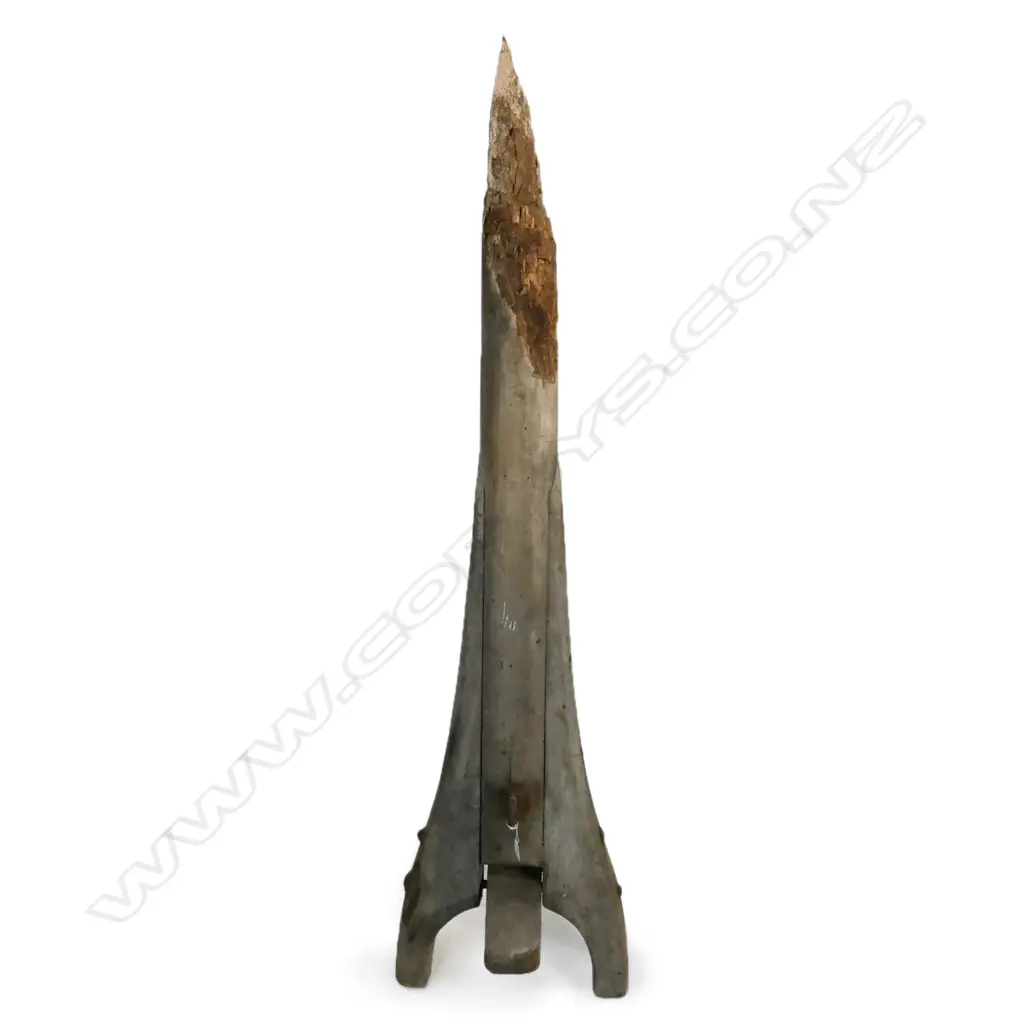 (M43) PIECE OF BOOM w GOOSENECH JOINT FROM A COASTAL SHIP. L.1800mm Image 1++