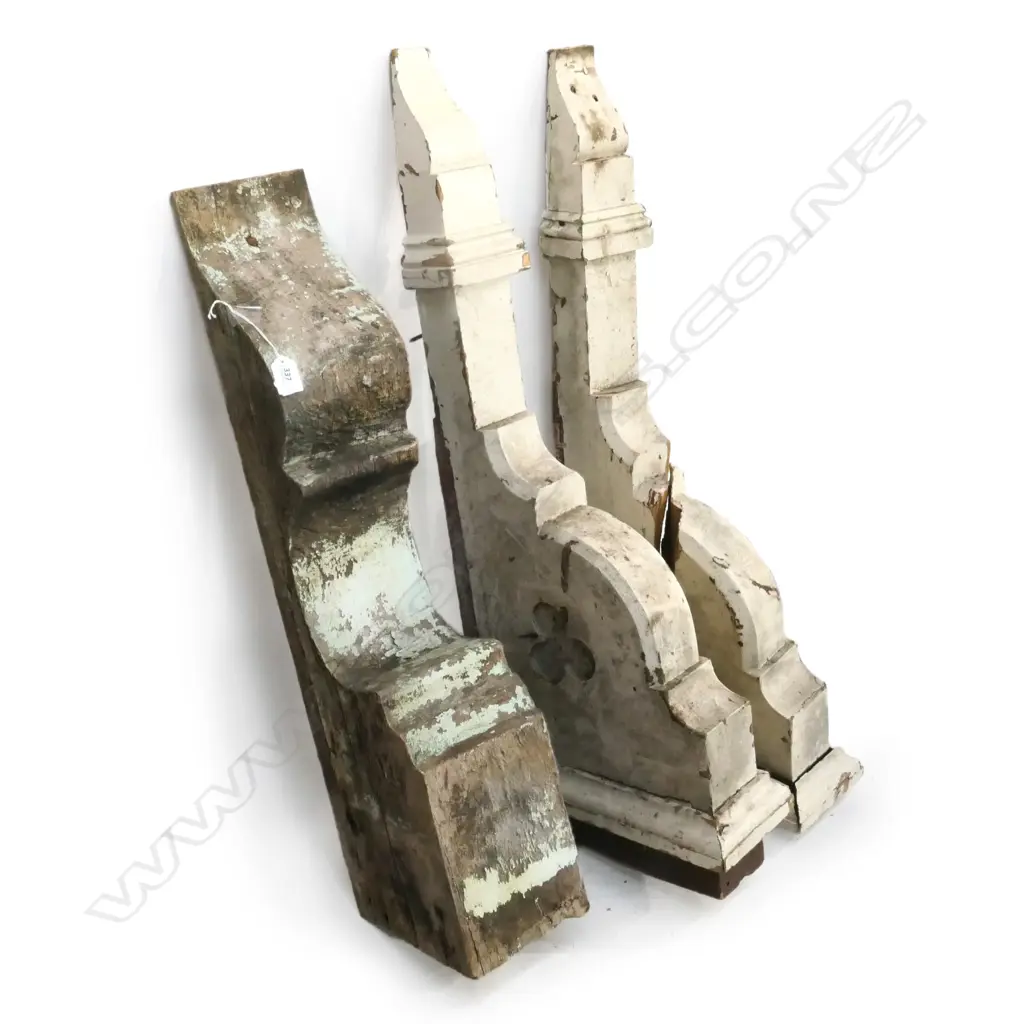 3 WOODEN ARCHITECTURAL MOULDINGS AF H.900mm Image 1++