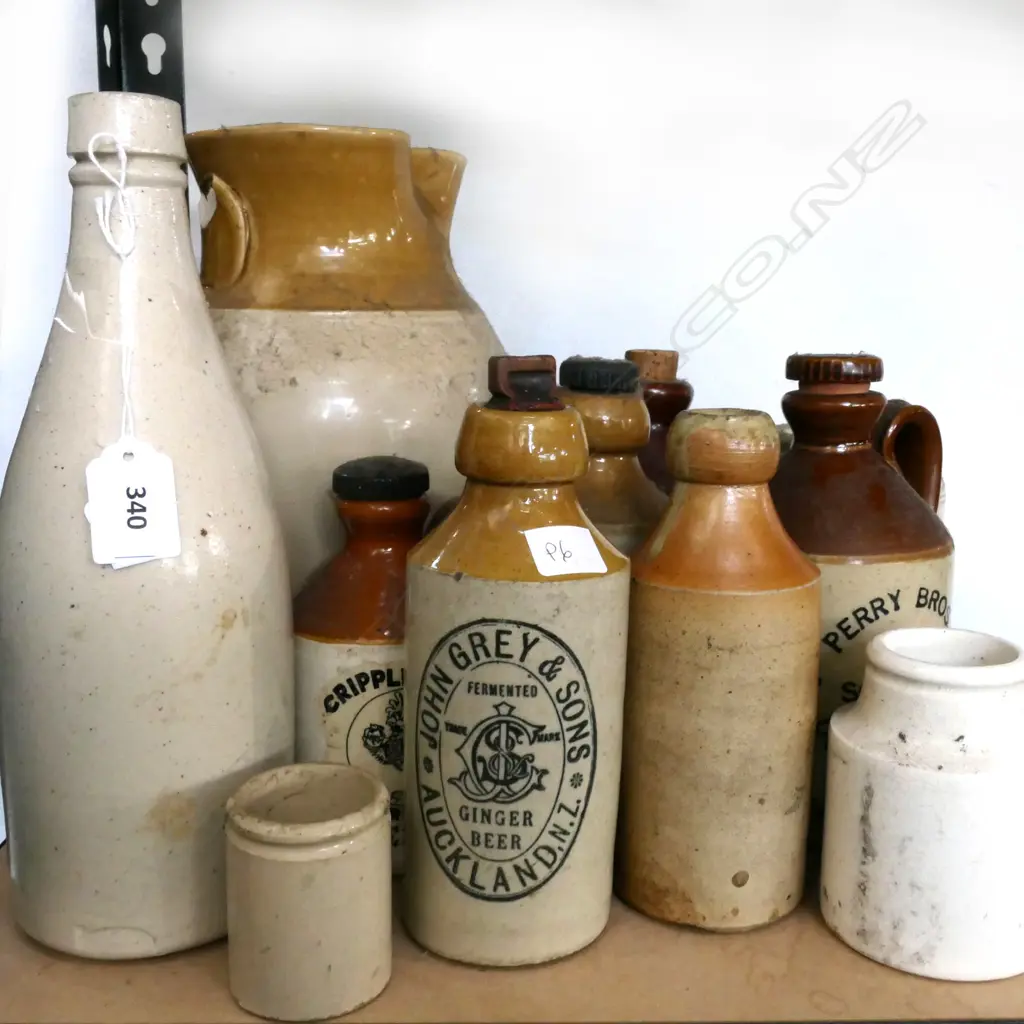 ASST STONEWARE BOTTLES & JUGS INCL... Image 1++