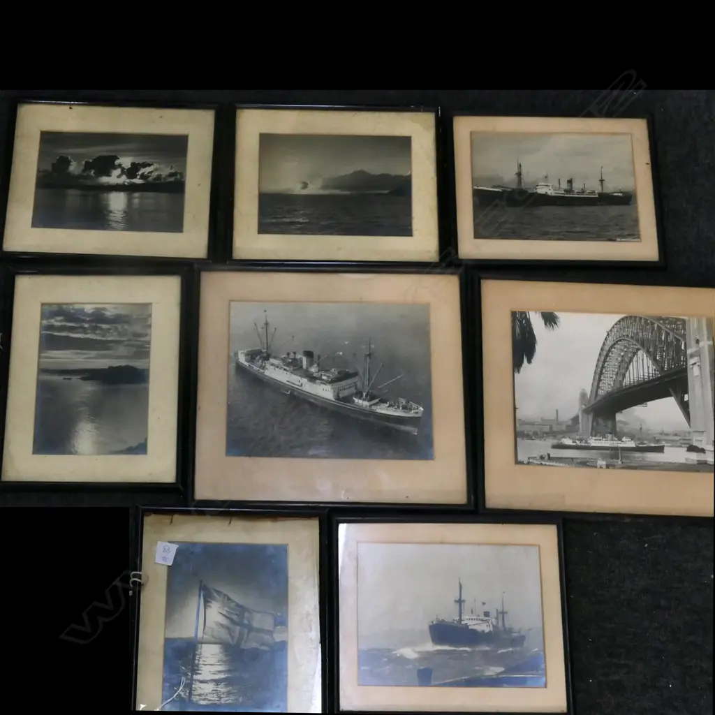 (M80) 8 FRAMED NAUTICAL PHOTOGRAPHS 330 x 300mm Image 1++