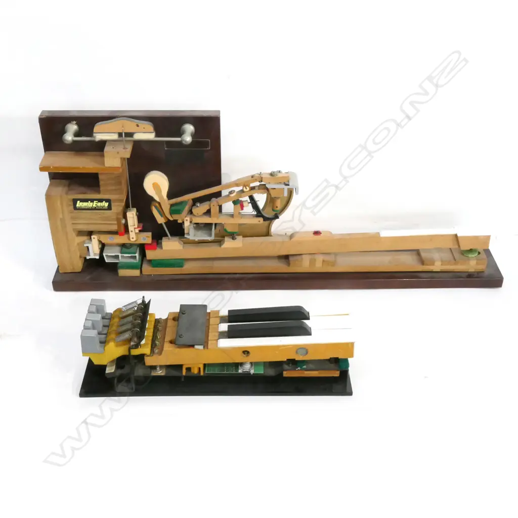 2 RETAILER'S PIANO ACTION CUTAWAY DISPLAYS. L.610mm Image 1++