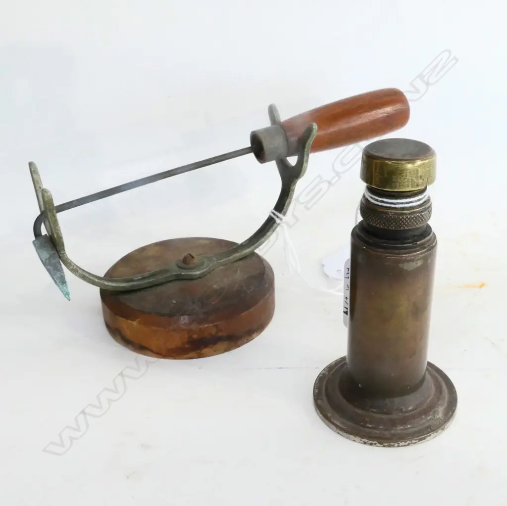 HANDMADE SPIRIT BURNER & WATCHMAKER'S SOLDERING IRON ON STAND L.190mm Image 1++