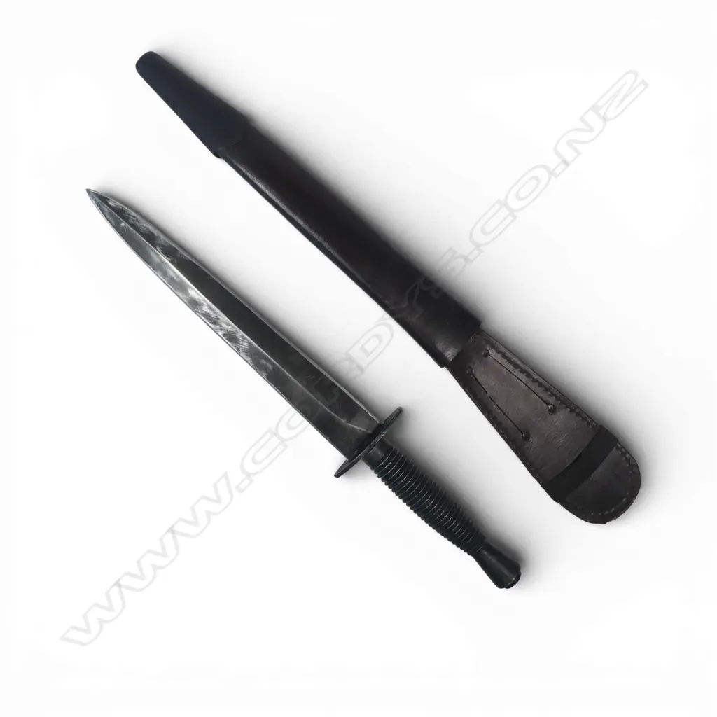 Fairbairn-Sykes Style Commando Knife with earlier pattern blade flattened at the riccasso, Image 1++