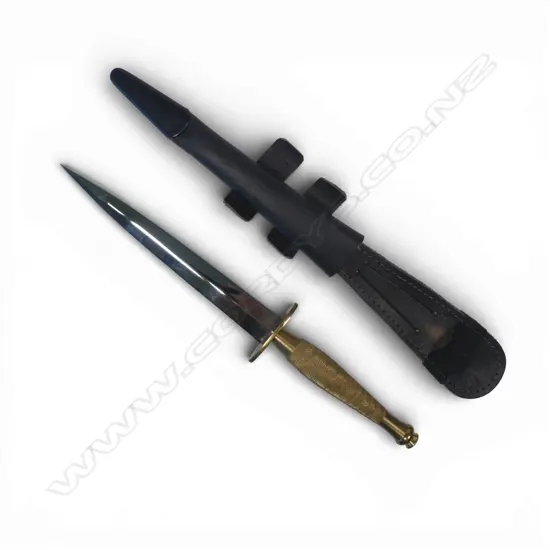 Post WWII Fairbairn-Sykes 2nd Pattern Commando Knife by J. Nowill & Sons Sheffield England,