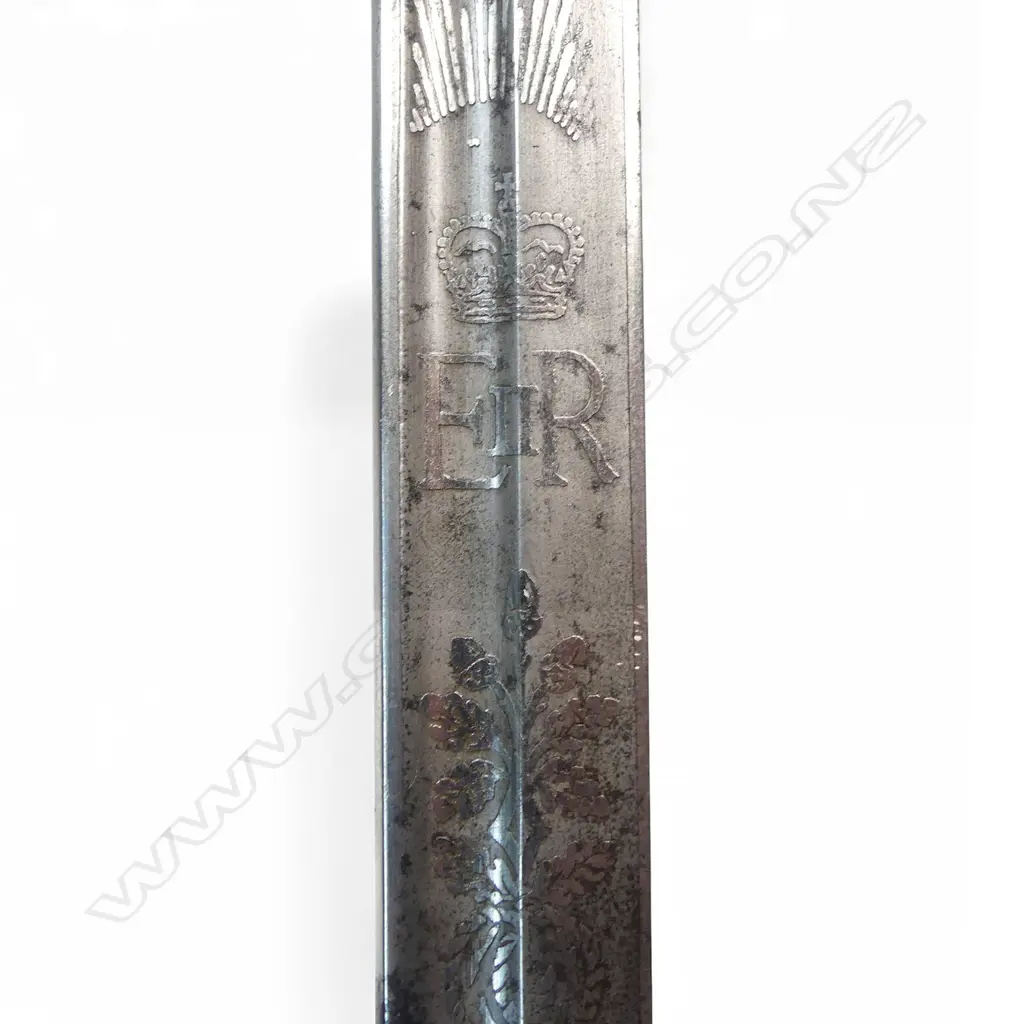 British Naval 1827–46 Pattern Sword. By Wilkinson Sword, London (By Appointment to the Late King George VI) also marked 'Made in England'. Image 1++