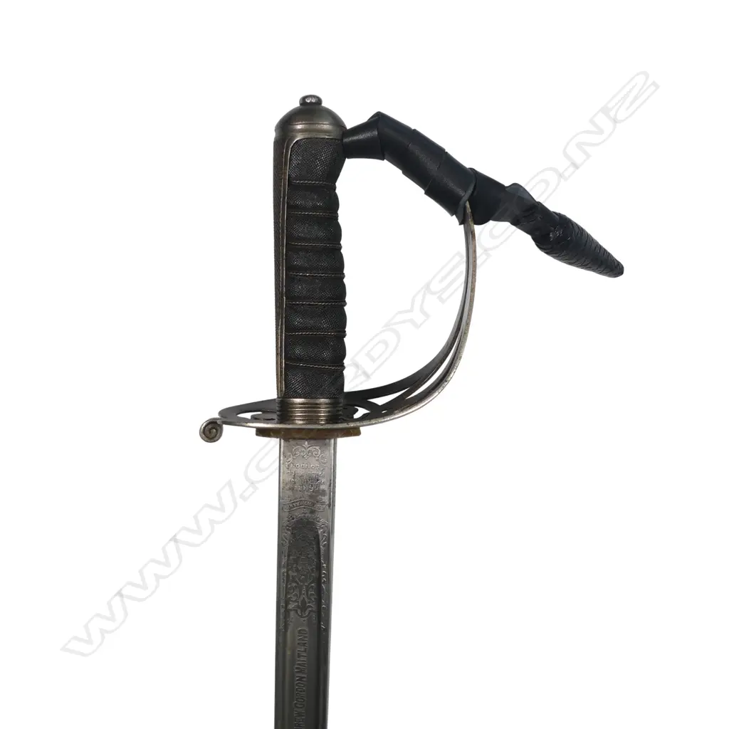 1827 Pattern Scottish Rifles Sword , named to Andrew Gordon Maitland (2nd Lieutenant in the Scottish Cameronians,  1914–1920), Image 1++