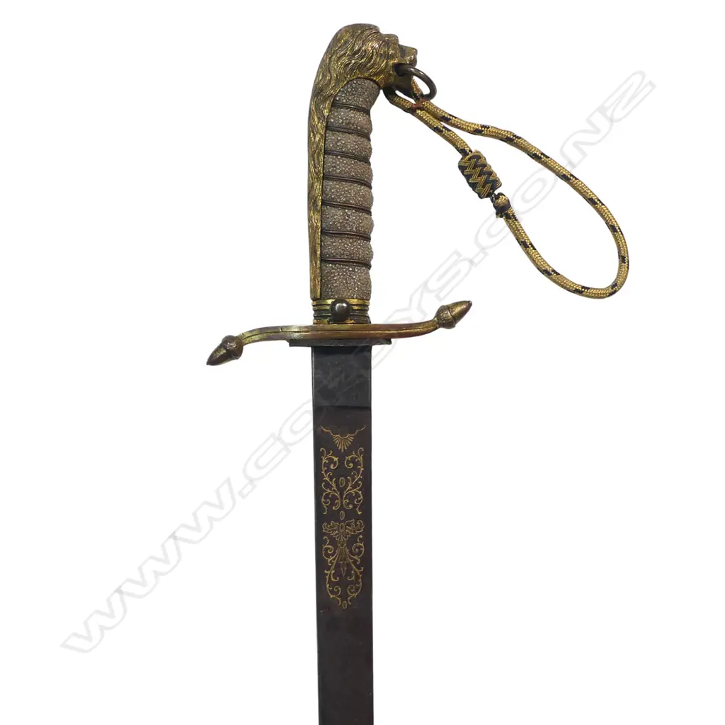 British Navy Midshipmans Dirk Pattern 1891 marked 'E(dward) Thurkle Soho London' who traded from this address between 1876–1899, Image 1++