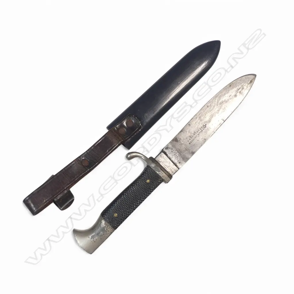 WWII Hitlerjugend knife and scabbard by G. Felix Solingen Gloriawerk, Image 1++