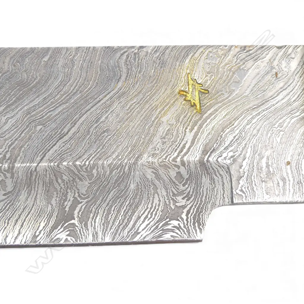 Large 'Superior Swords' (Auckland) Coffin-Hilt Damascus Bowie Knife 19½", Image 1++