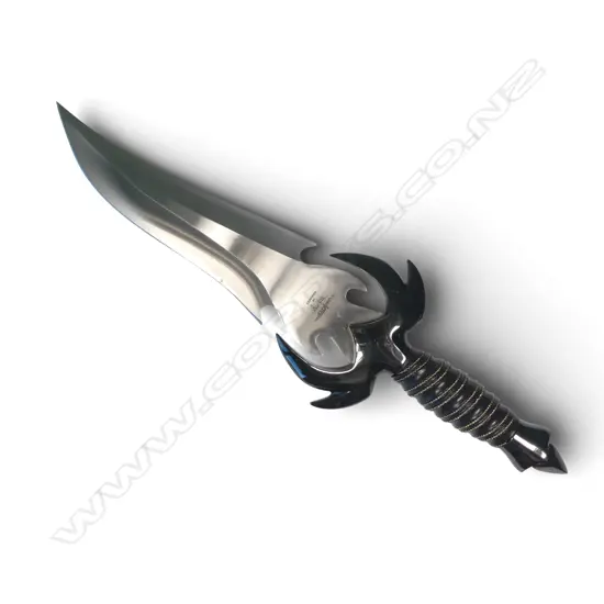 'Warbird' Bowie knife designed by Gil Hibben (Hibben Knives USA) Version UC851, with stainless blade etched signature and trademark at the ricasso'