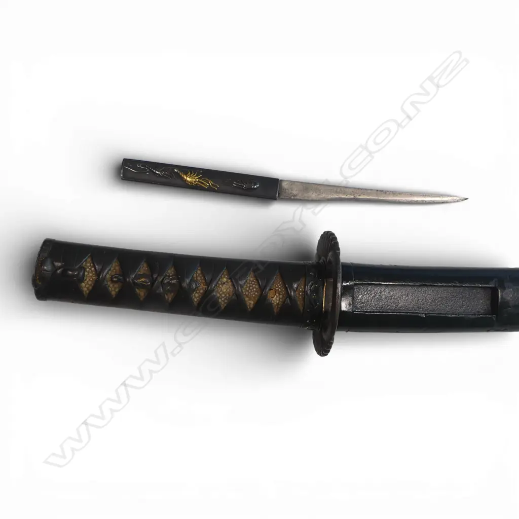 Japanese Wakizashi with NTHK papers, attributed to Naoe Sukemoto of Hitachi Province - first half of the 19thC, Image 1++
