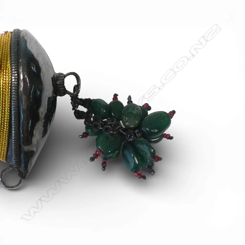 Indo-Persian Pesh Kabz Dagger with 8½" slightly recurved Damascus (wootz) blade, Image 1++