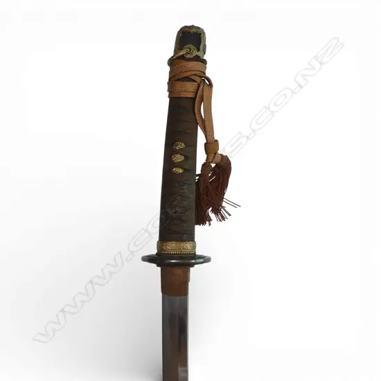 Shin Gunto type Japanese Sword with  27" curved blade,