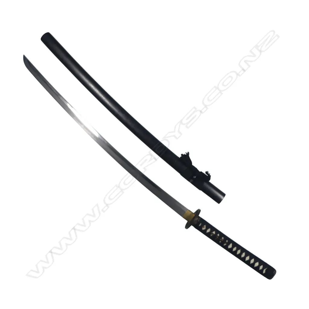 Contemporary Katana sword made by Zeng, bohi blade with strong chu-no-tempering and wave patterns, Image 1++