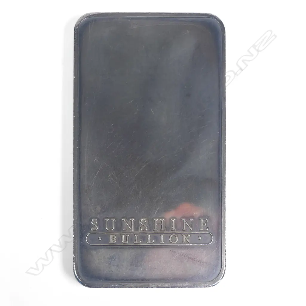 .999 Fine Silver 10 Troy Ounces 1982 Sunshine Mining Bullion Ingot #2715, Image 1++