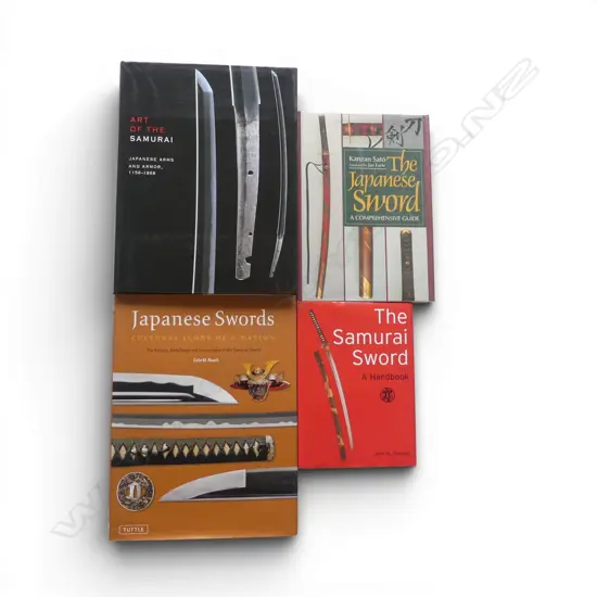 Four Japanese sword reference books,