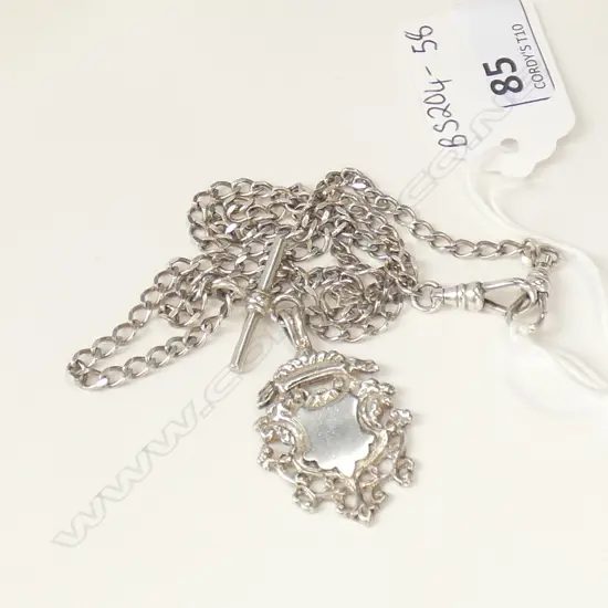 STG SILVER FOB CHAIN & MEDALLION  15GMS 