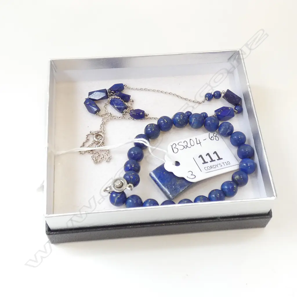 LAPIS LAZULI BRACELET / PENDANT & NECKLACE  Image 1++