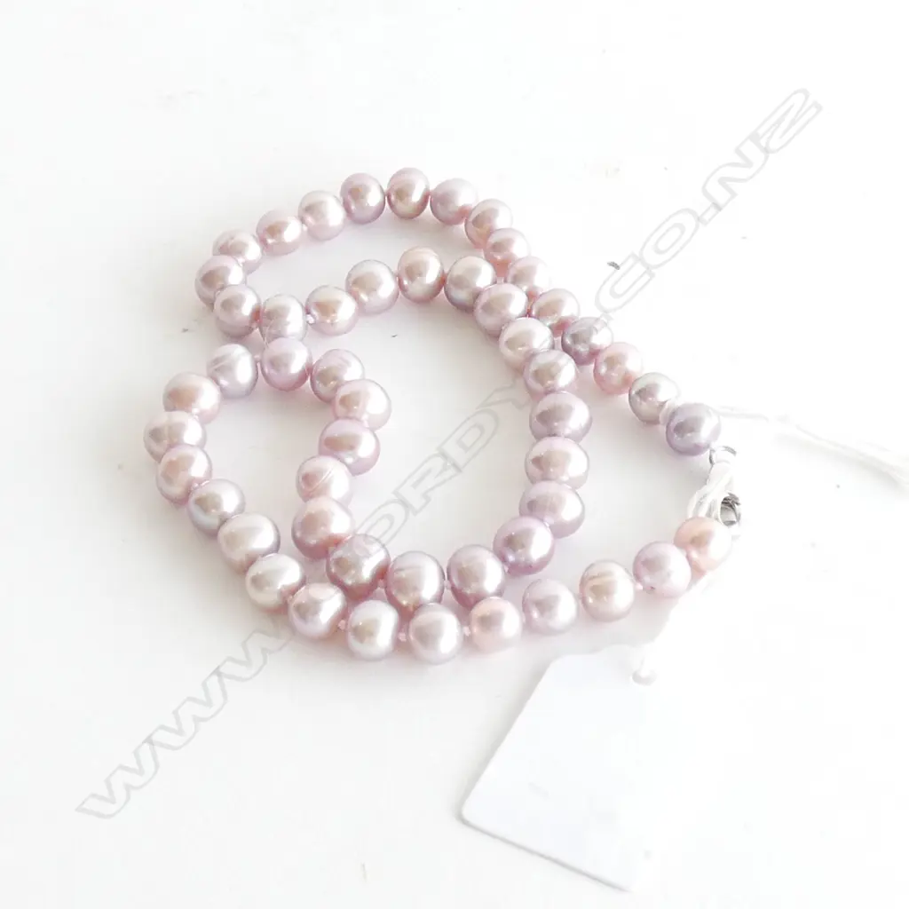 PINK FRESHWATER PEARL NECKLACE Image 1++