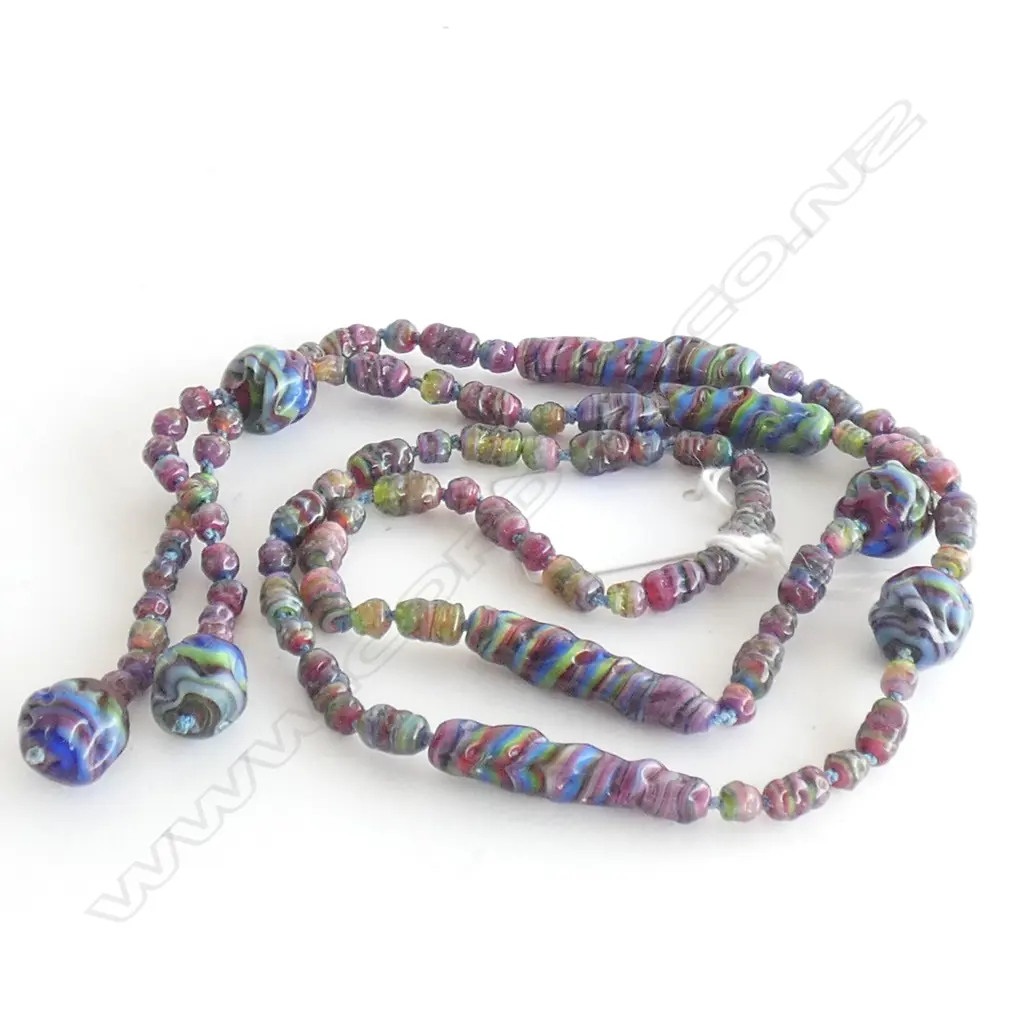 MURANO GLASS BEAD NECKLACE Image 1++