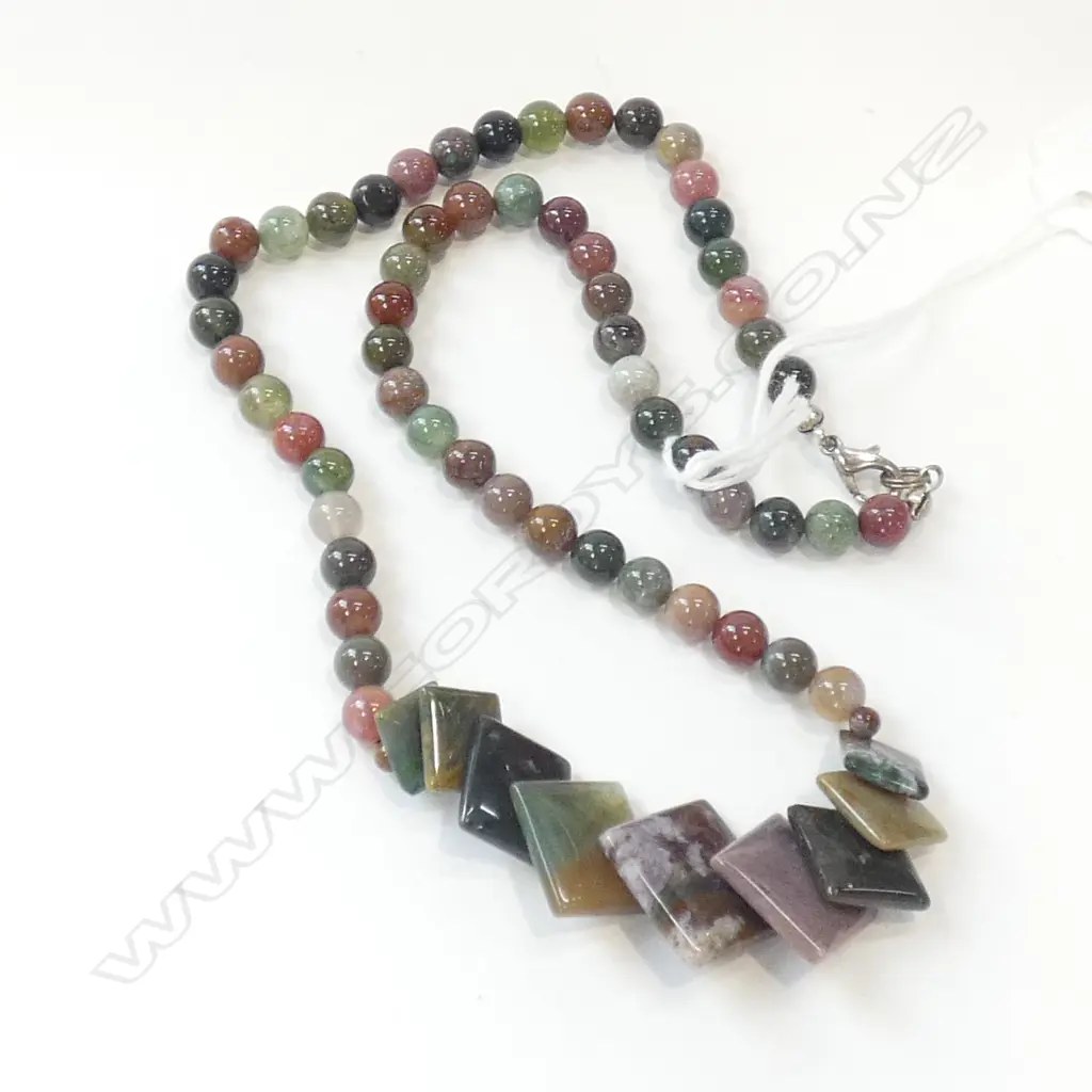 MOSS AGATE NECKLACE Image 1++
