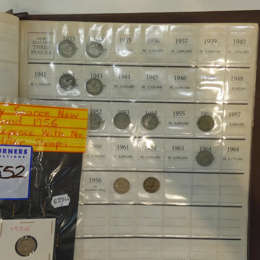 NZ PRE DECIMAL COIN COLLECTION FOLDER ... Image 1++