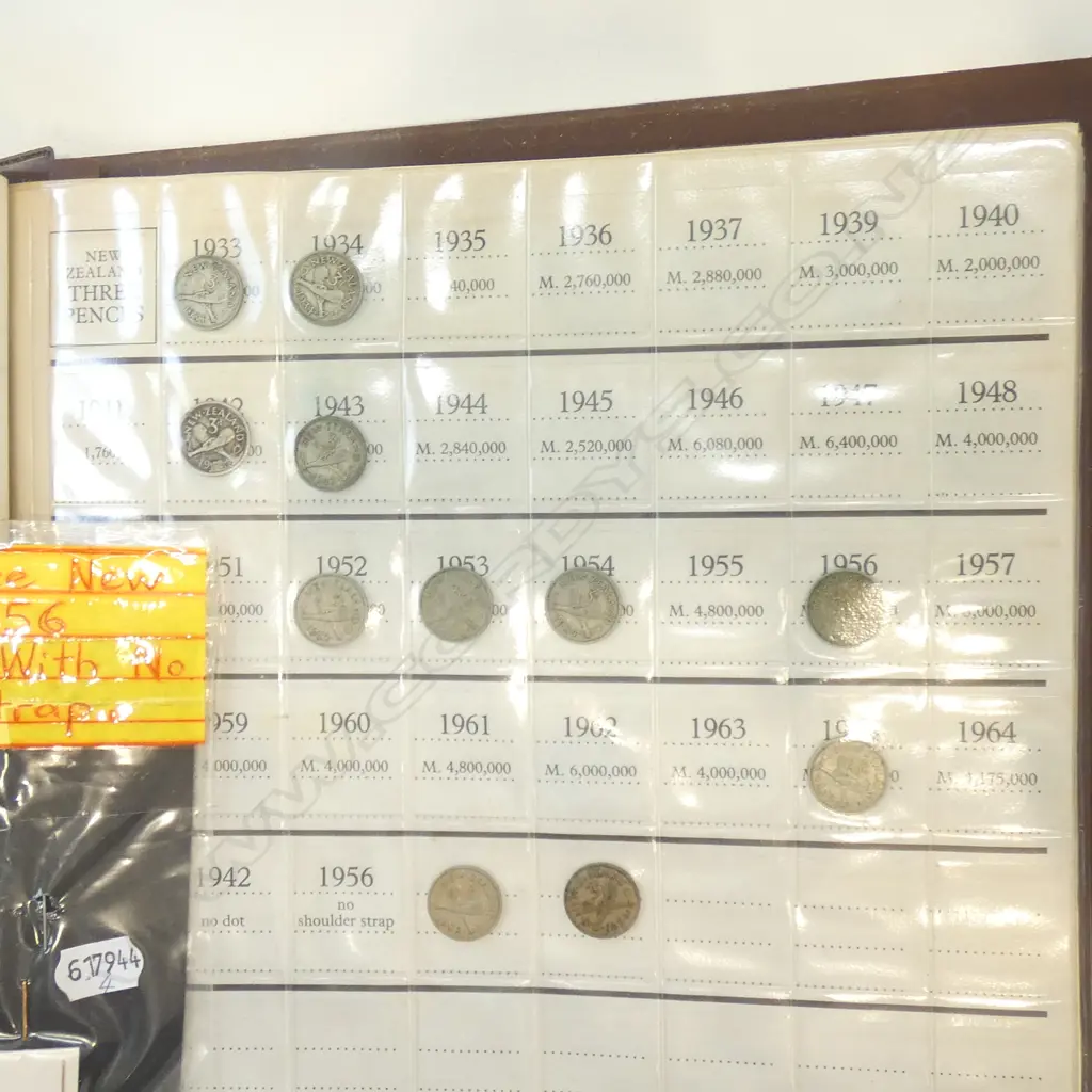 NZ PRE DECIMAL COIN COLLECTION FOLDER ... Image 1++