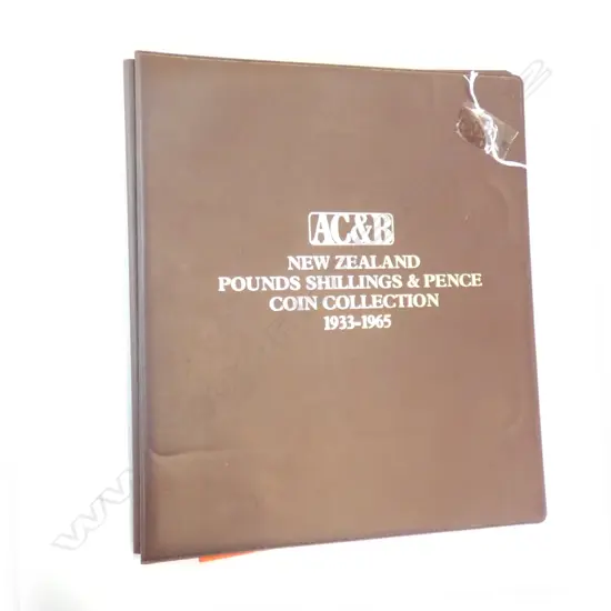 NZ PRE DECIMAL COIN COLLECTION FOLDER ...