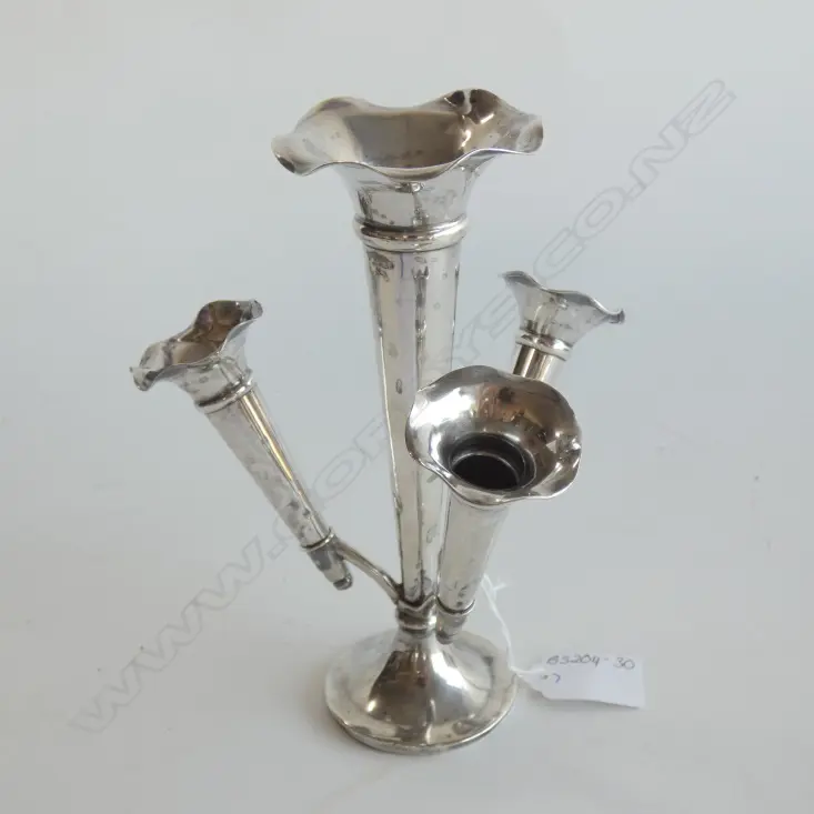 STG SILVER EPERGNE BIRMINGHAM 1907-8 - WEIGHTED BASE A/F Image 1++