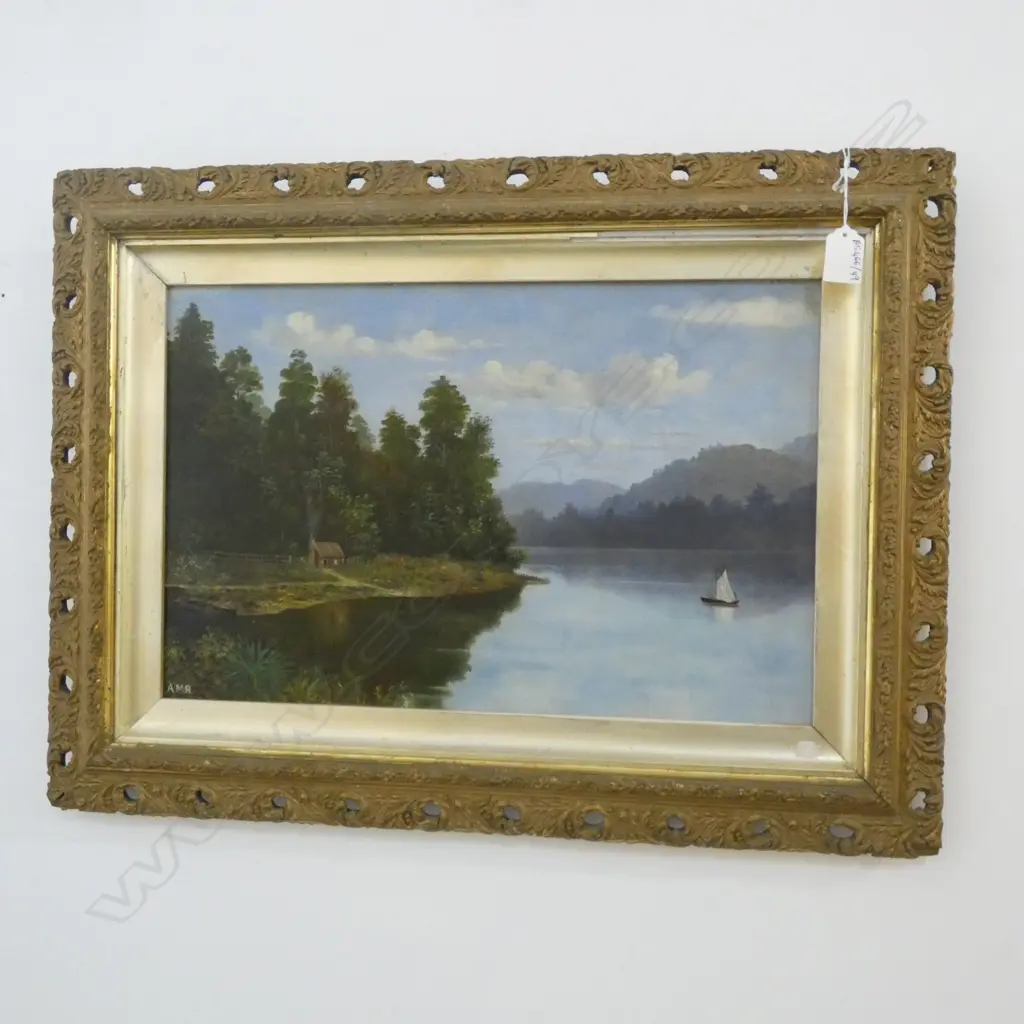 AUGUSTA RICHARDSON 'LAKE KANIERE' WEST COAST NZ 1902 295x450mm Image 1++