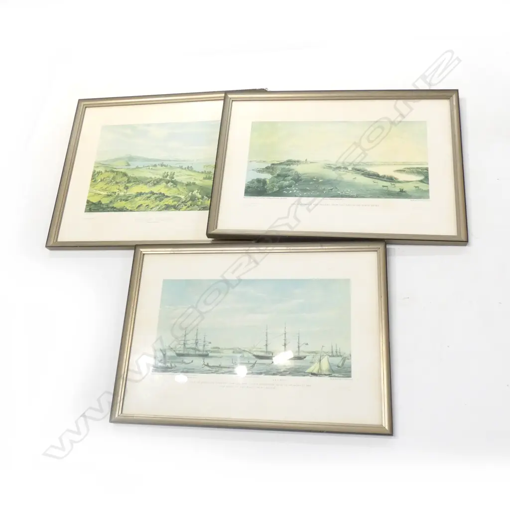 THREE ASST EARLY PRINTS AUCKLAND - 350 X 240 & 200 X 400MM Image 1++