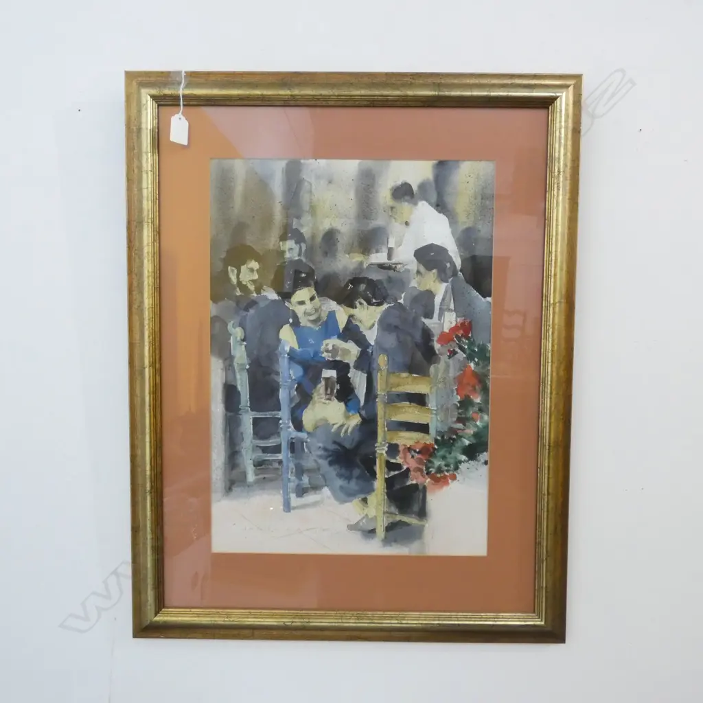 HARRY DAY STREET SCENE W/C 530x360mm Image 1++