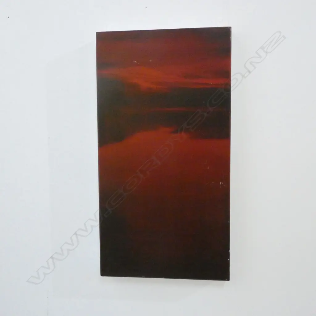SAM CLYNE 'RED TWILIGHT' 2003 560x300mm Image 1++