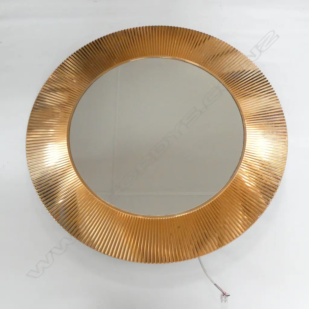 KARTELL ITALIAN ROUND GOLD MIRROR 780mm dia Image 1++