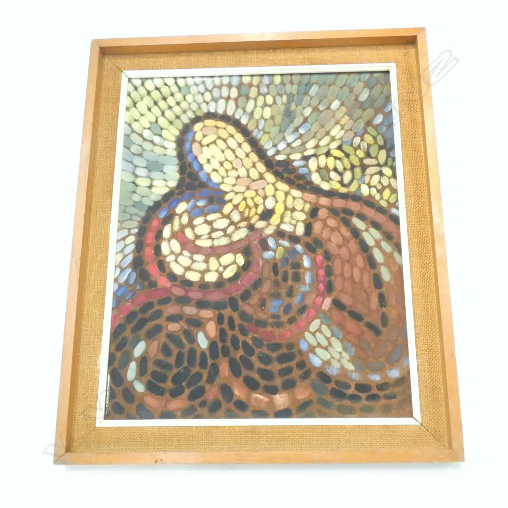 OIL ON BOARD - MOTHER & CHILD - SIGNED AT BACK 1962 390 X 490MM Image 1++