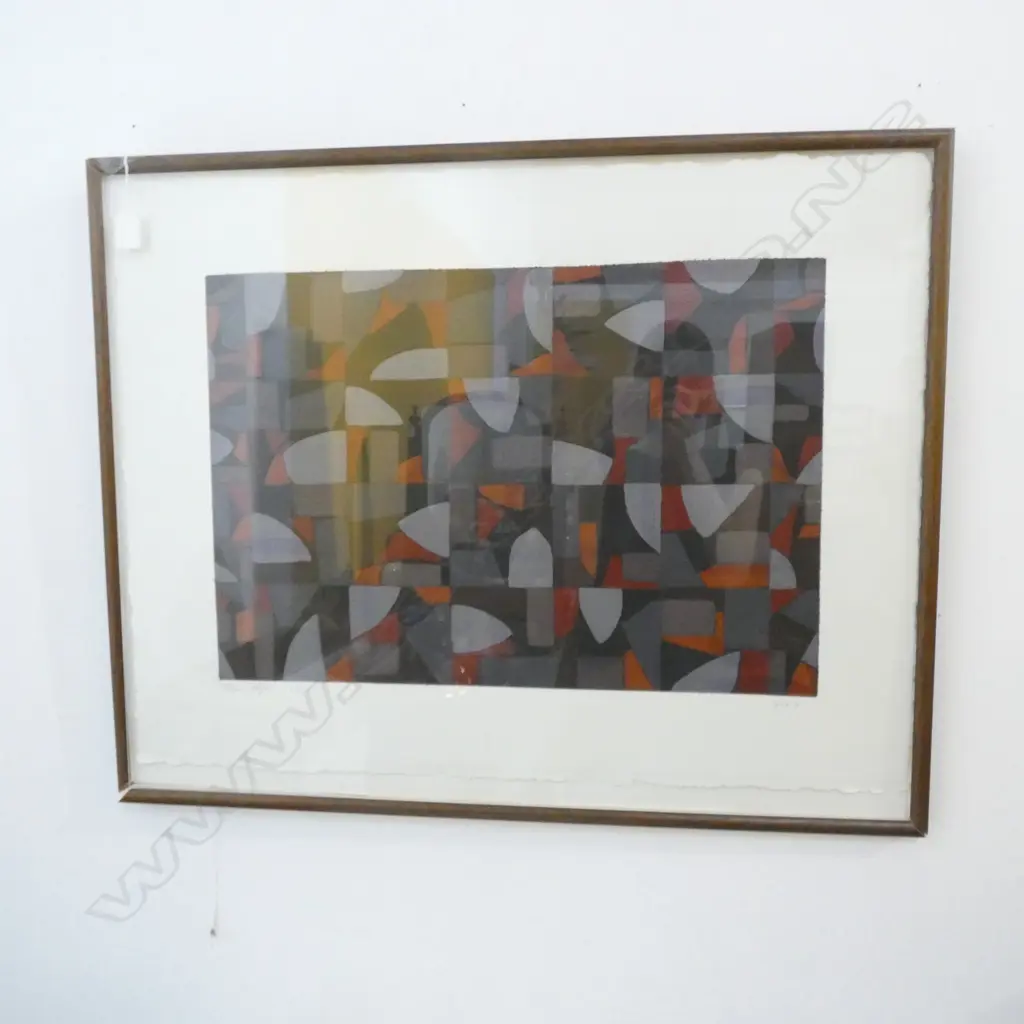JEAN JOYES 'GRID 3' 2006 W/C ON PAPER 400x585mm a/f Image 1++