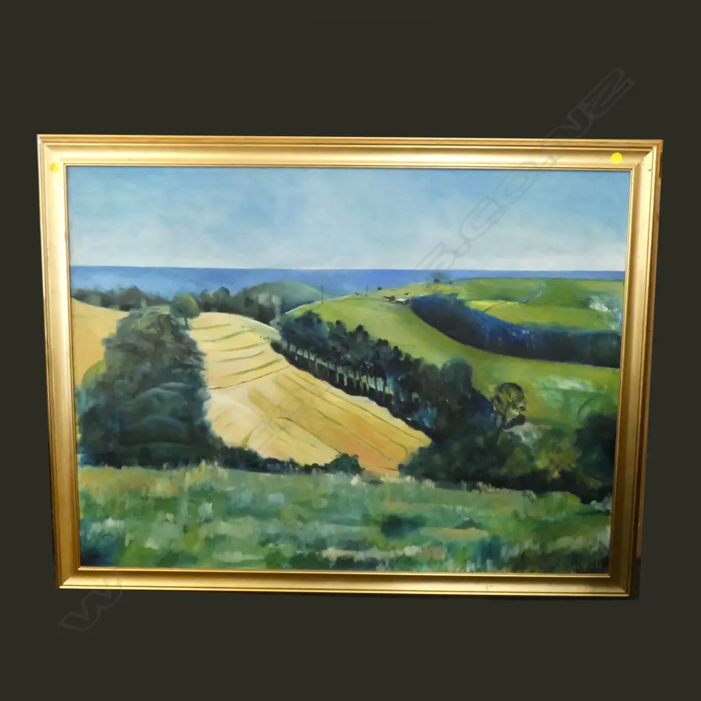 SANDRA BUSHBY 'VIEW TO GOAT ISLAND, LEIGH' OIL 900x1210mm Image 1++