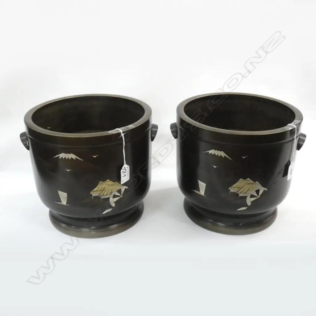 PR JAPANESE BRASS POTS H.230mm Image 1++