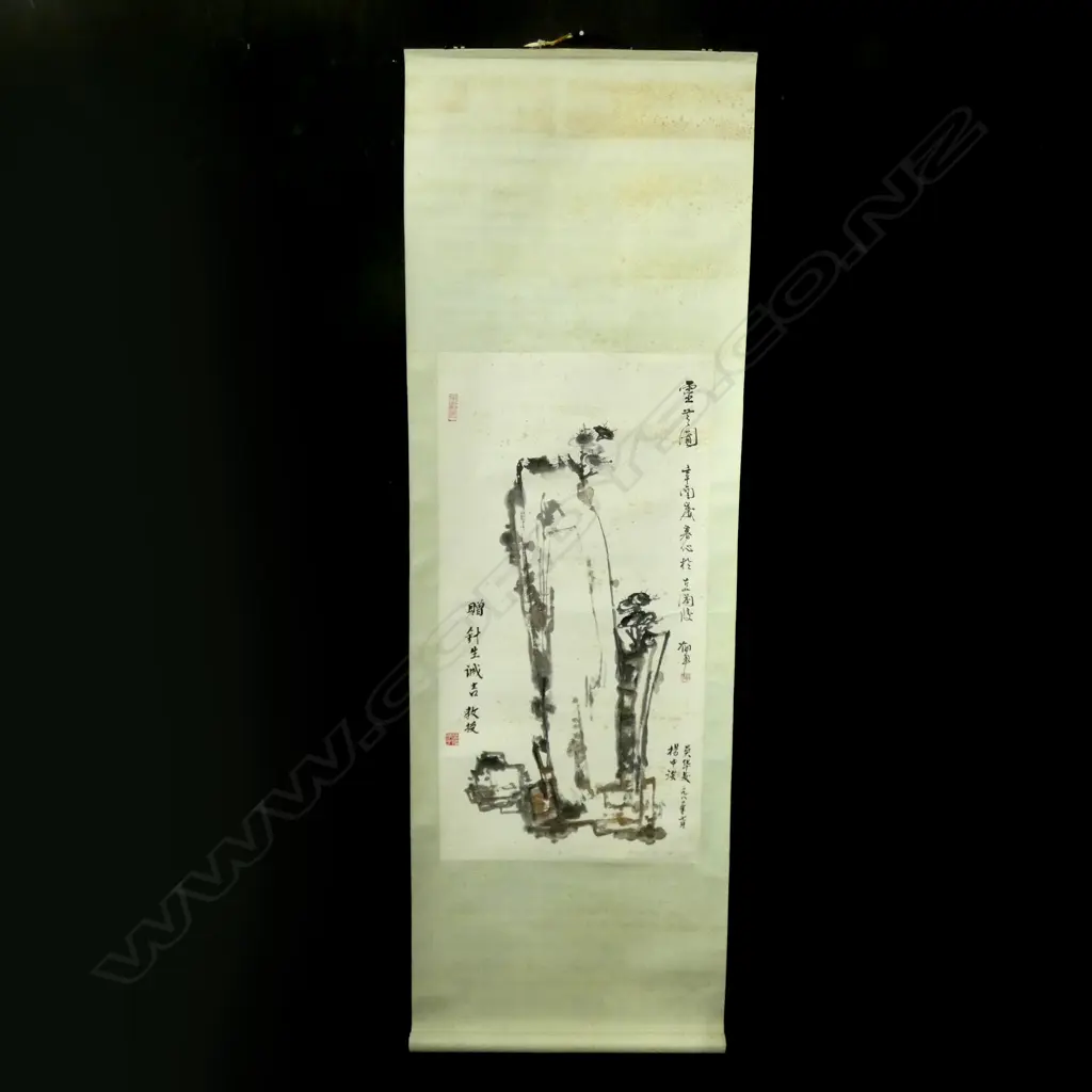 CHINESE SCROLL INK PAINTING  510 X 980MM Image 1++