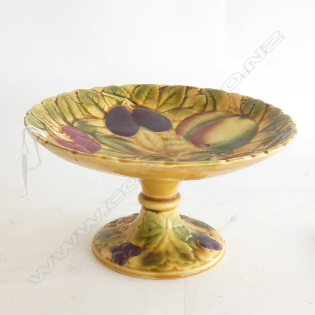 SARREGUEMINES FRENCH POTTERY FRUITS TAZZA D.235mm Image 1++