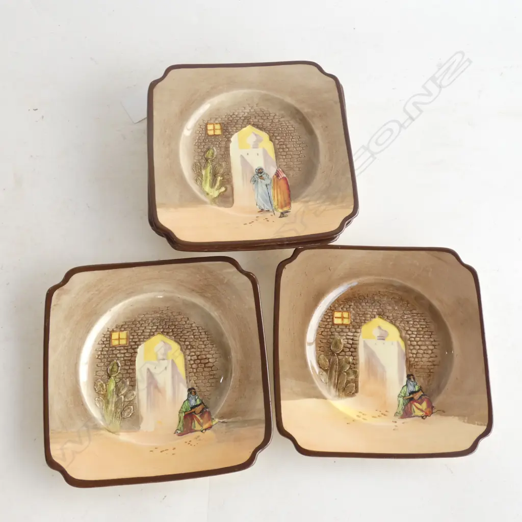 6 ROYAL DOULTON SIDE PLATES 145mm sq  Image 1++