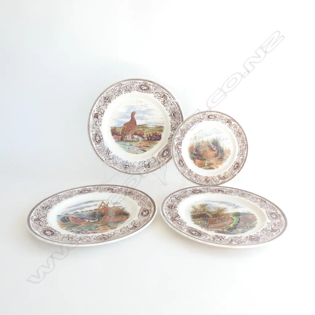4 MASONS IRONSTONE GAME BIRD PLATES Image 1++