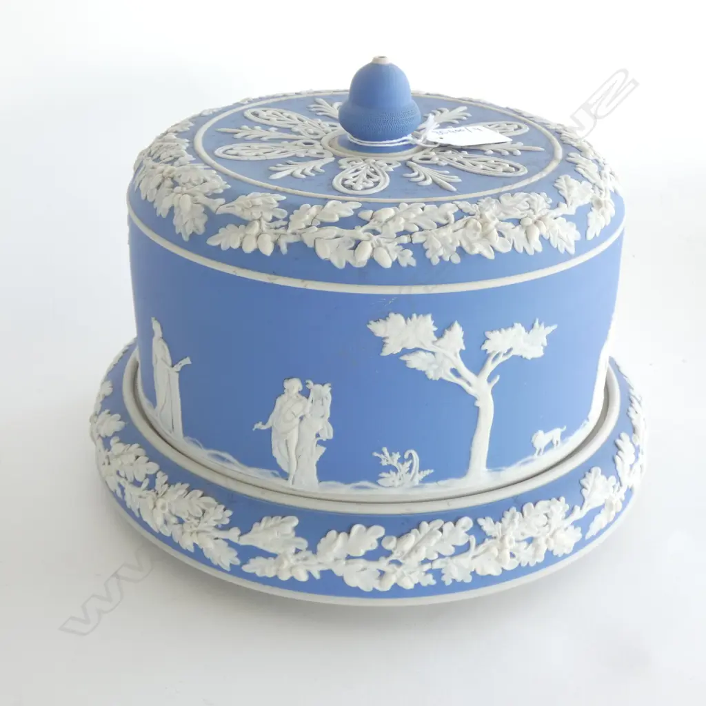 BLUE JASPER LIDDED CHEESE DOME 270mm dia Image 1++