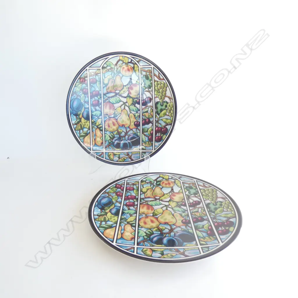 2 MASONS IRONSTONE FRUITS OF THE VINE PLATTERS Image 1++